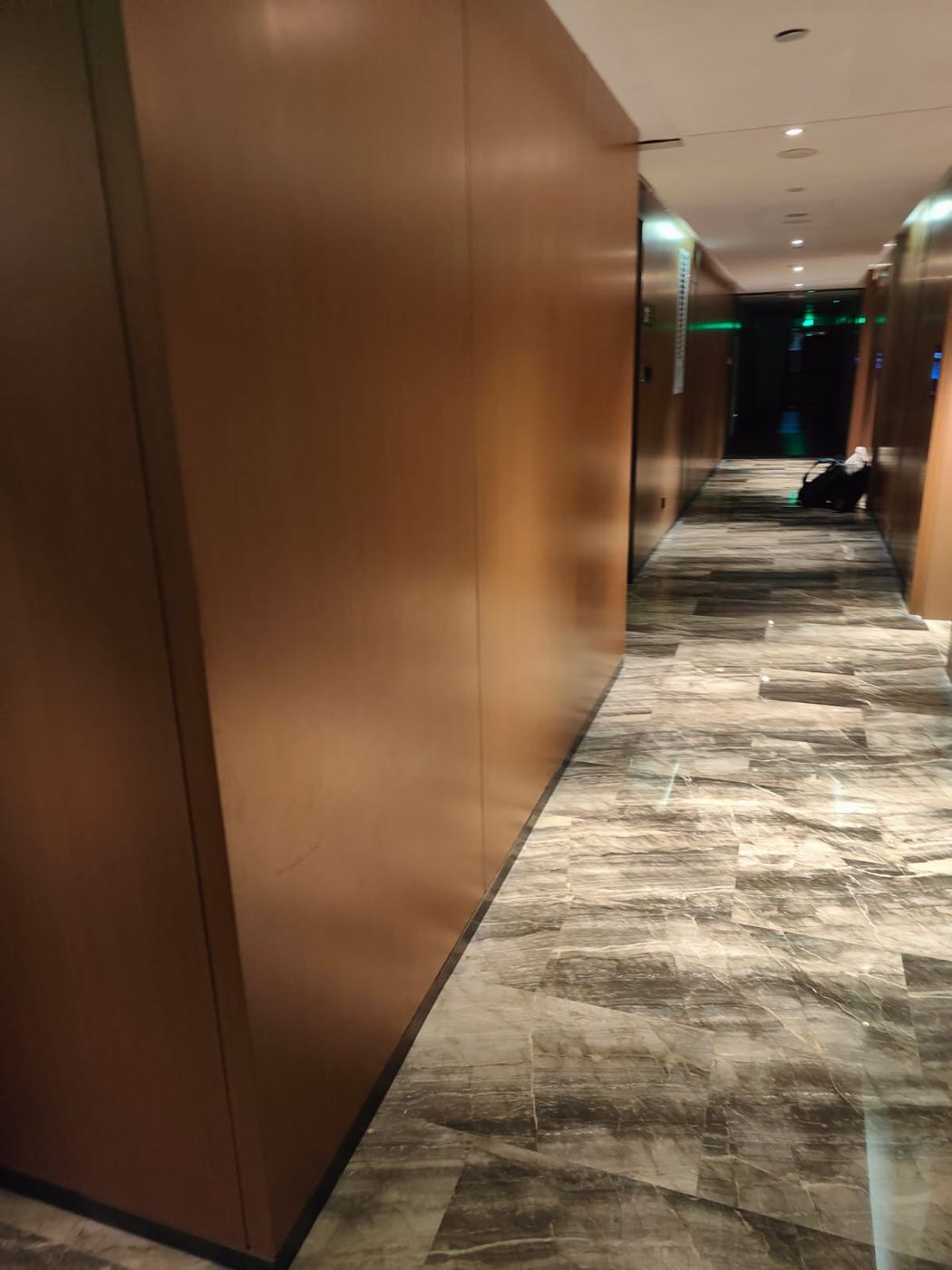 Panelled corridor