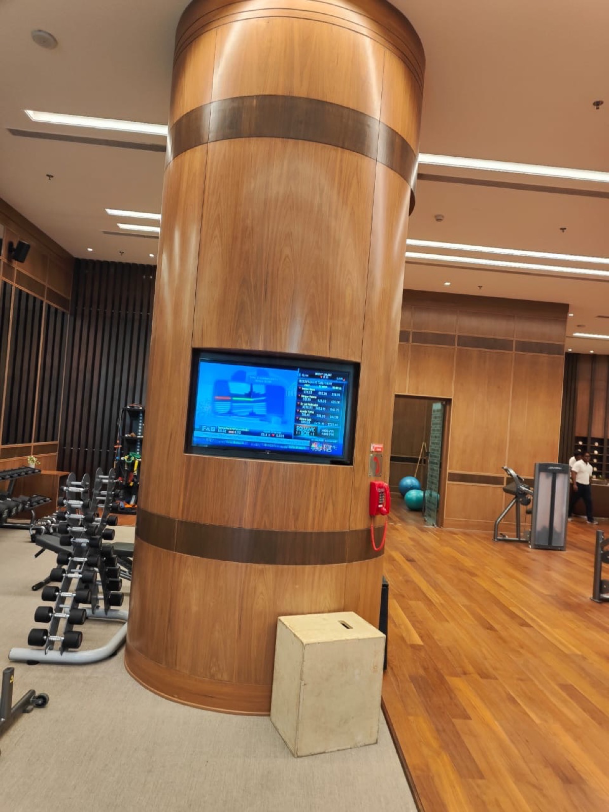 Gym column cladding